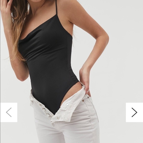 Urban Outfitters Tops - Urban Outfitters Cowl Neck Black Bodysuit